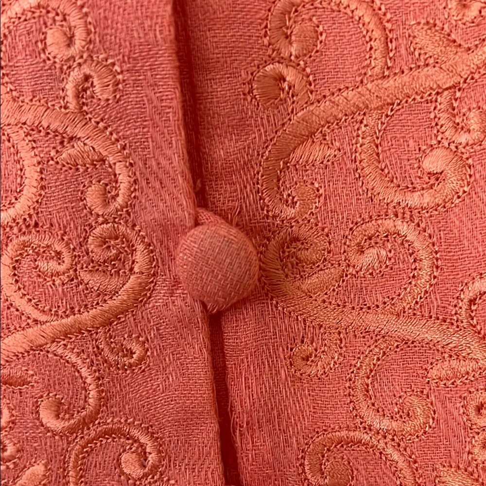 Coral colored 2 piece skirt and matching top. - Picture 5 of 8